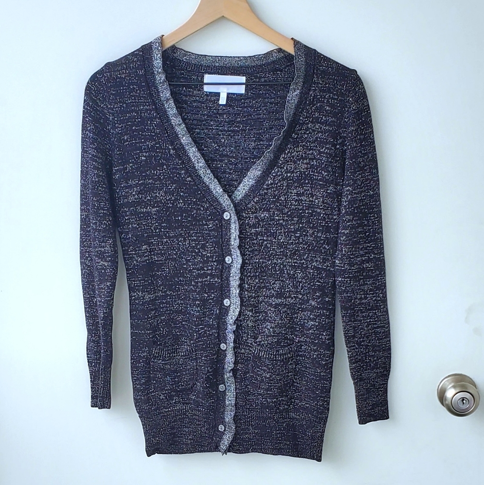 Victoria's Secret Black and Silver Cardigan